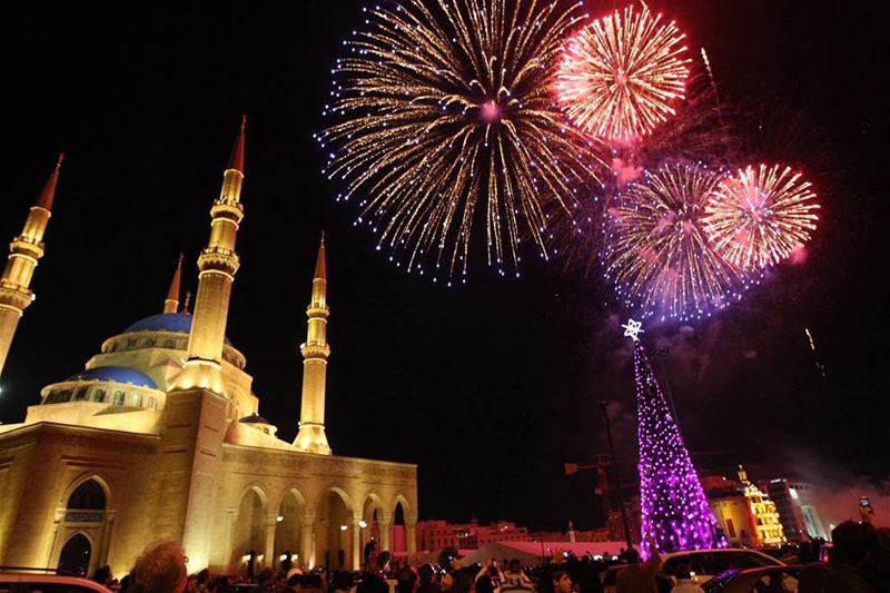 New Year Lebanon! newyear  2018 ... (Beirut Central District)