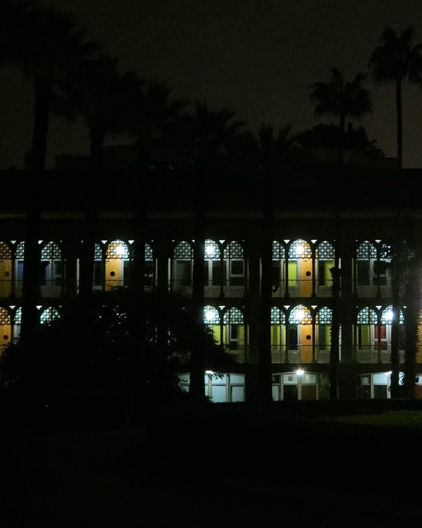 ... Nicely Hall at night 🌃------.. Lebanon_HDR  Ливан  Бейрут ... (American University of Beirut (AUB))