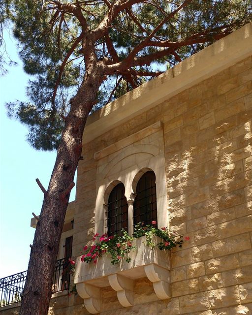 No chance anybody could fall off that window. New building but historic... (Dayr Al Qamar, Mont-Liban, Lebanon)
