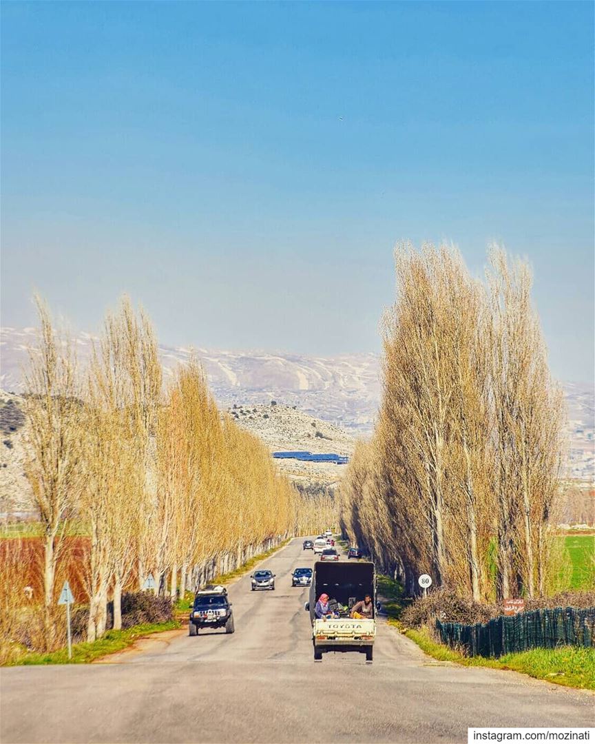 No road is long when dreams are big and sky is the limit 👌=============== (`Ammiq, Béqaa, Lebanon)