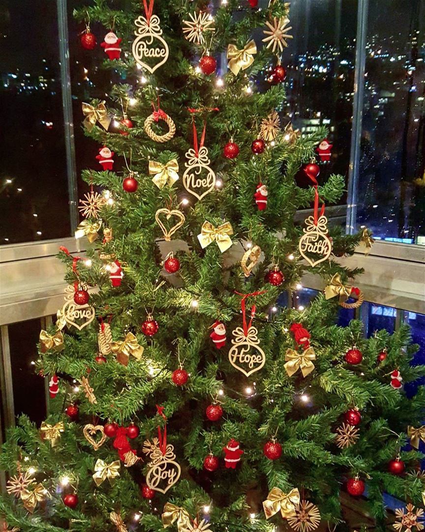 Noel... peace, hope, faith, love & joy ❤🎄  mychristmastree ..........