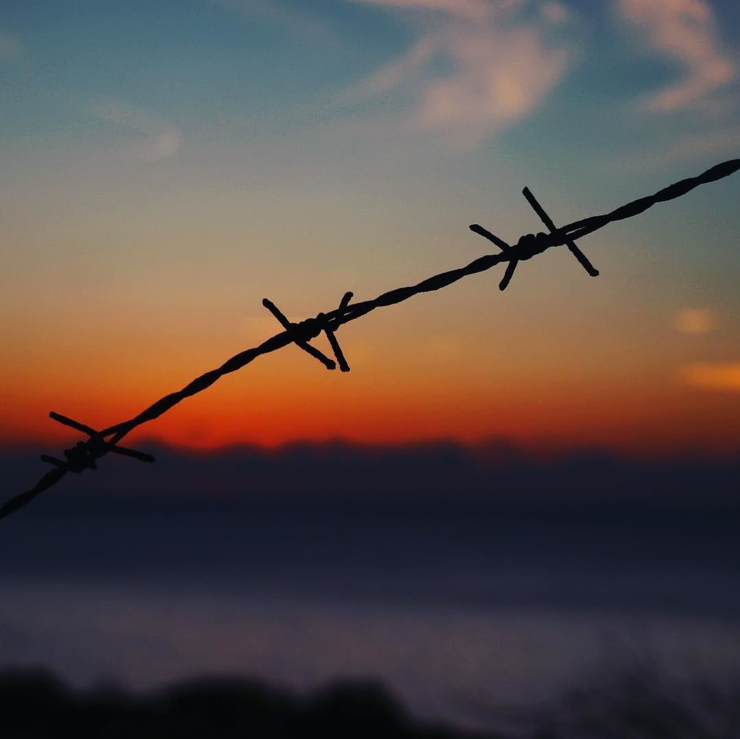 Nothing can stop u !  freedom  Lebanon  Liban  sunset  wire  throne  fence...