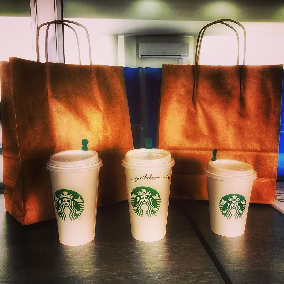 Nothing can stop you from craving  Starbucks while in your office or at... (Downtown Beirut)