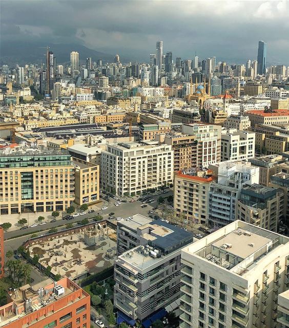 Não cansamos de dizer que Beirute vista do alto é linda, de qualquer ângulo (Downtown Beirut)
