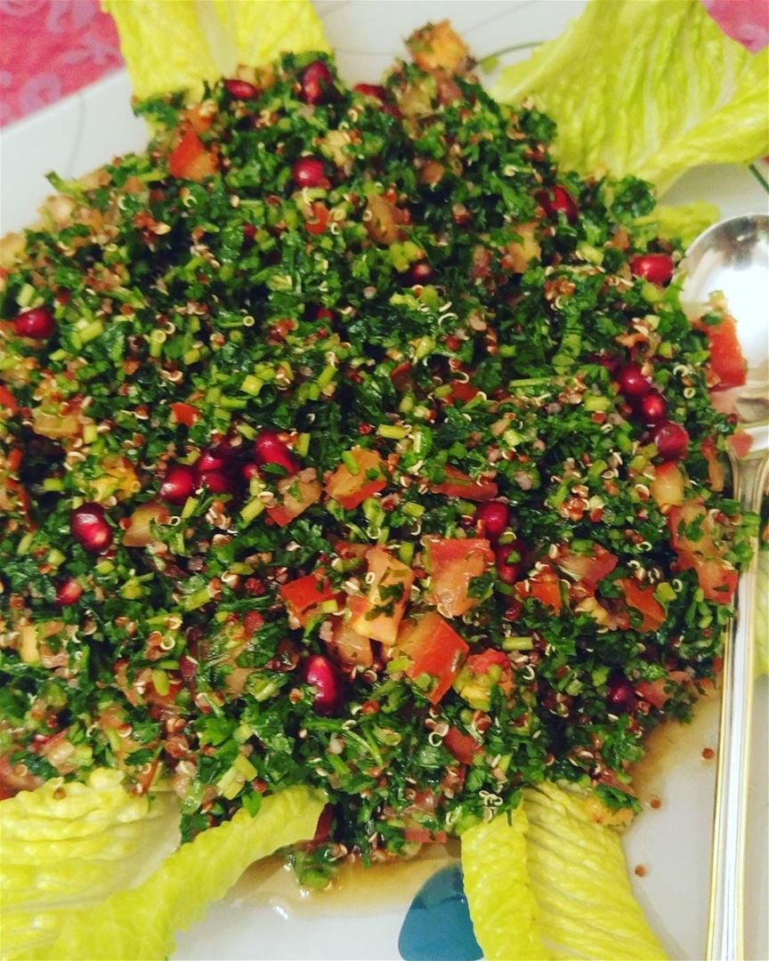 On diet  tabbouleh wiz quinoa and  pomegrenate  bio  quinoasalad ...