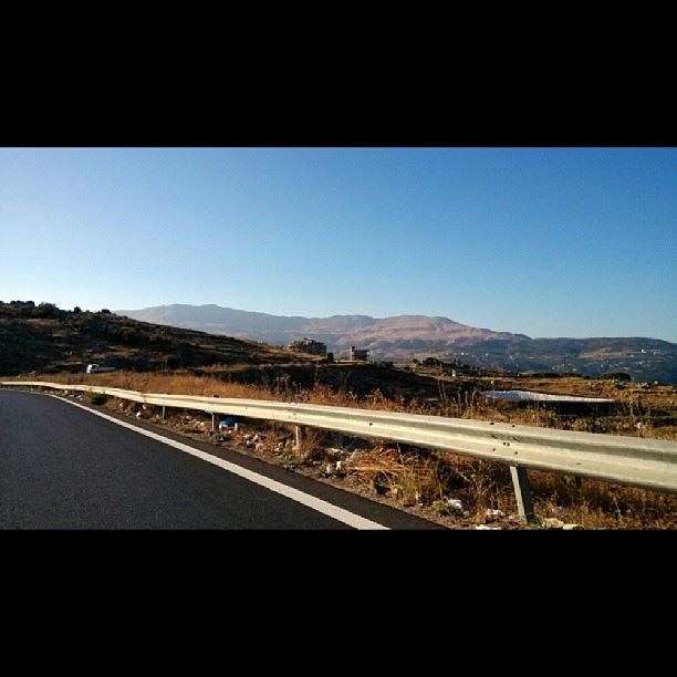 On the way to  Zahleh this morning at 7:39 AM  sunrise  road  mountains ... (Mtein)