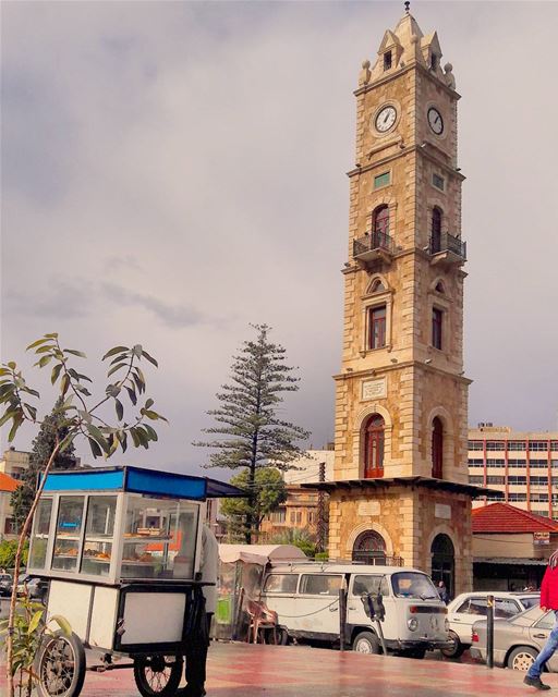 One of  Tripoli 's landmark: the Ottoman clocktower 💓 OldBuildings  Old... (Tripoli, Lebanon)