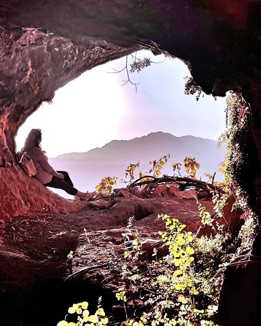 One with the sun ☀ .....  cave  climbing  lebanon  akoura  mountains ... (Akoura, Mont-Liban, Lebanon)