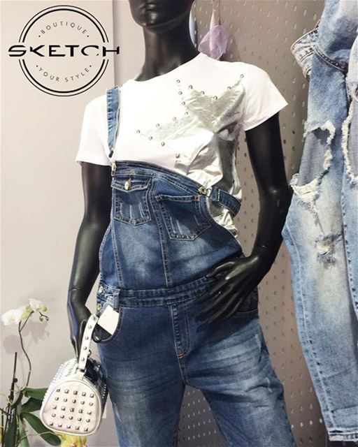 Overall denim DailySketchLook 44....  shop  shopping  highquality ...
