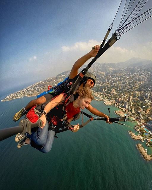  paragliding with  paraglidingclubthermique above  lebanon  jounieh  360...