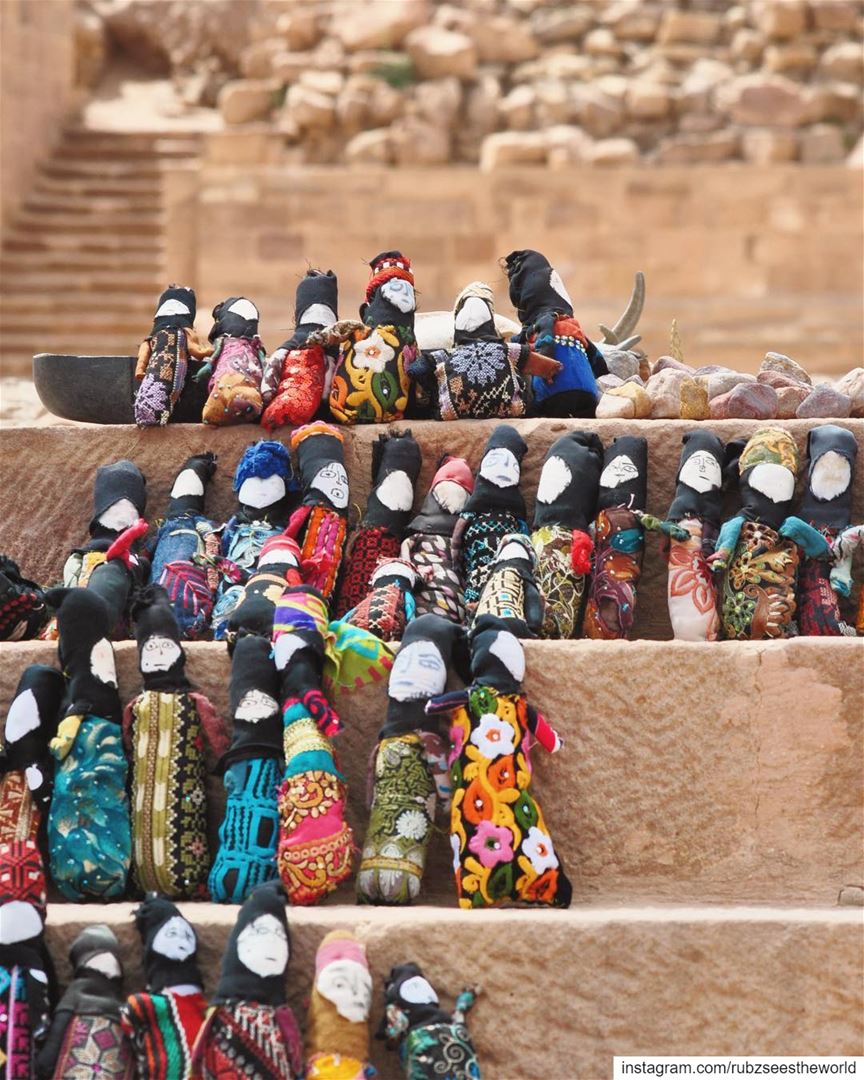Petra, Jordan: voodoo dolls, anybody?Just kidding, these aren’t voodoo... (Petra, Ma`An, Jordan)