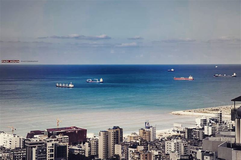  photo  fadiaoun @faaoun  lebanon  beirut  sea  sky  cityscape ...