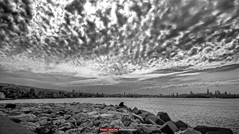  photo  fadiaoun @faaoun  sky  sea  beirut  dbayeh  lebanon  clouds ...