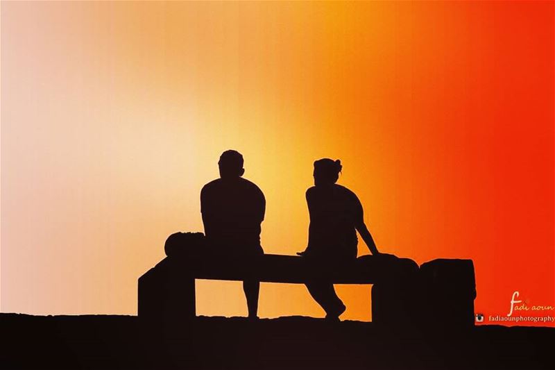  photo  fadiaounphotography  Sunset  silhouettes  couplegoals  lovers ...
