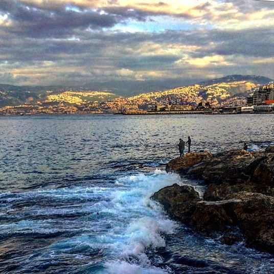 🌊💙💙 photography  landscape  mediterranean  sea  instalebanon ... (Beirut, Lebanon)