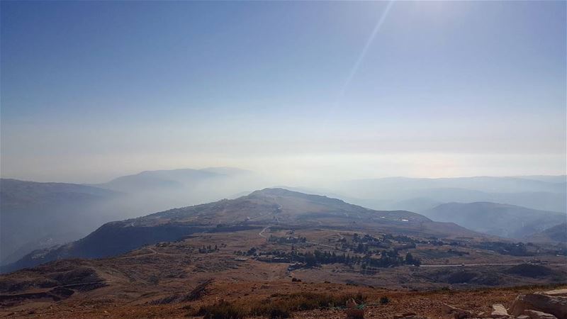 PLATEAU ... plateau  summer  topoftheworld  relaxing  outdoors  clouds ... (Qanat Bakish, Mont-Liban, Lebanon)