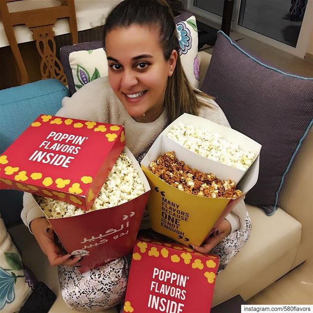 Popcorn nights are the best decision you can make every night🍿 order this... (Ad Dikwani, Mont-Liban, Lebanon)