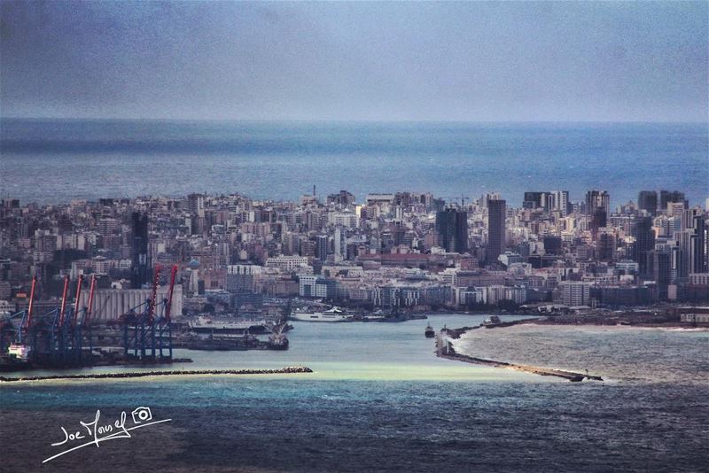  portbeirut  beirut  boat  boats  sea  sky  لبنان  lebanon  towers ...