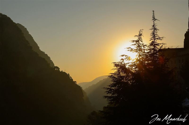 Qannoubine valley “ Valley Of Saints “.  sunset  mountain  nature  lebanon... (Mar Antonios-Kozhaya)