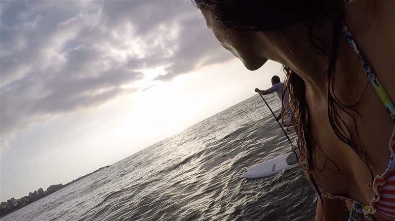 Quality time with my beautiful Bae 😍.. dream  sup  surf  g gopro ... (Surf Shack Lebanon)