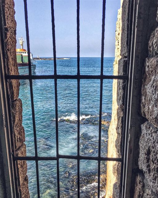 Rattle the bars, boundaries of who you are, beyond the scars, that burden... (Sidon Sea Castle)