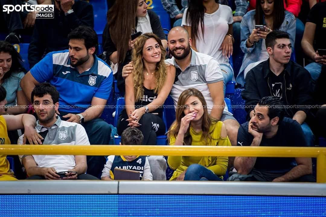 Real women watch basketball!📷 by @sportscode.images / @lararapguirlian... (Al Riyadi Beirut Club)