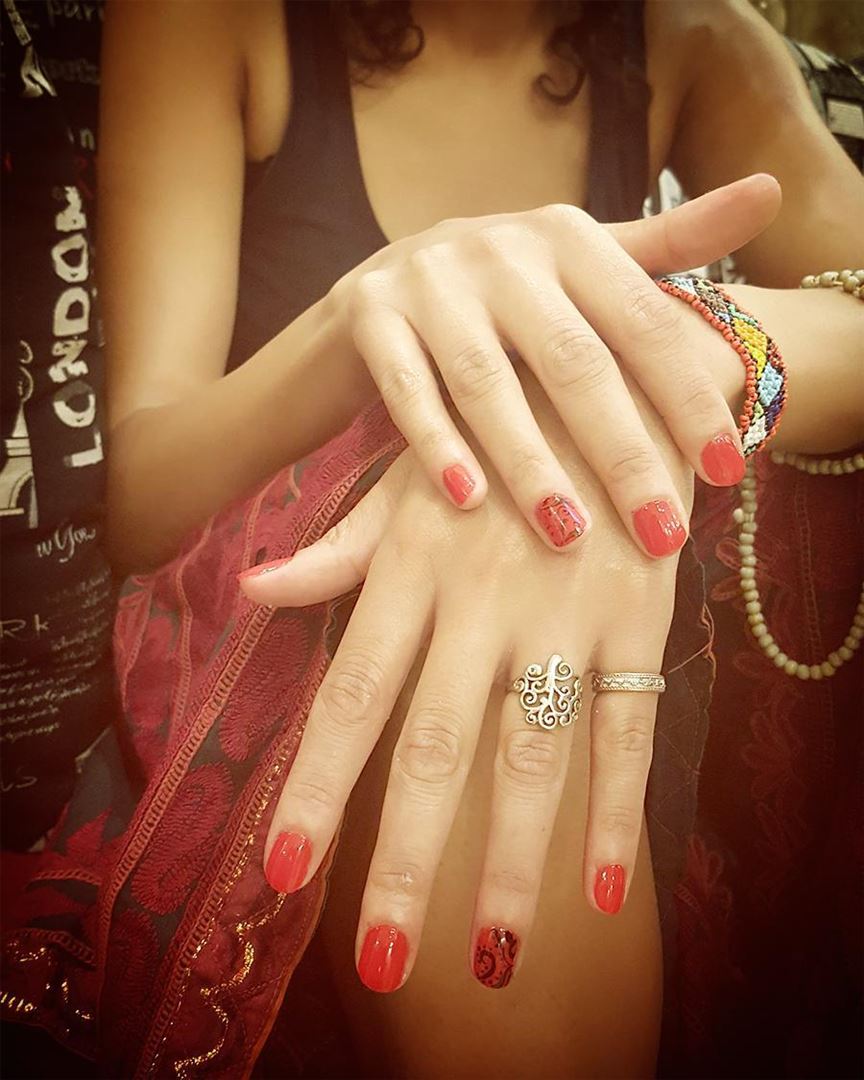 Red in the air ❤  nailpolish  summer  makeupwag  henna  women  ... (MUREX Beauty Therapy)