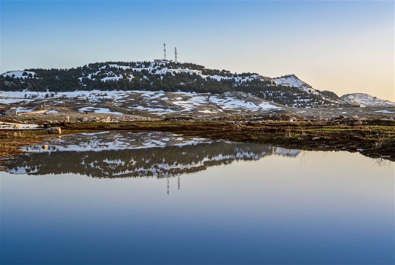 .Reflections on water. Dahr-El-Baidar LB, evening dear IGers➖➖➖➖➖➖➖➖➖➖➖➖➖ (Dahr El Baïdar, Mont-Liban, Lebanon)