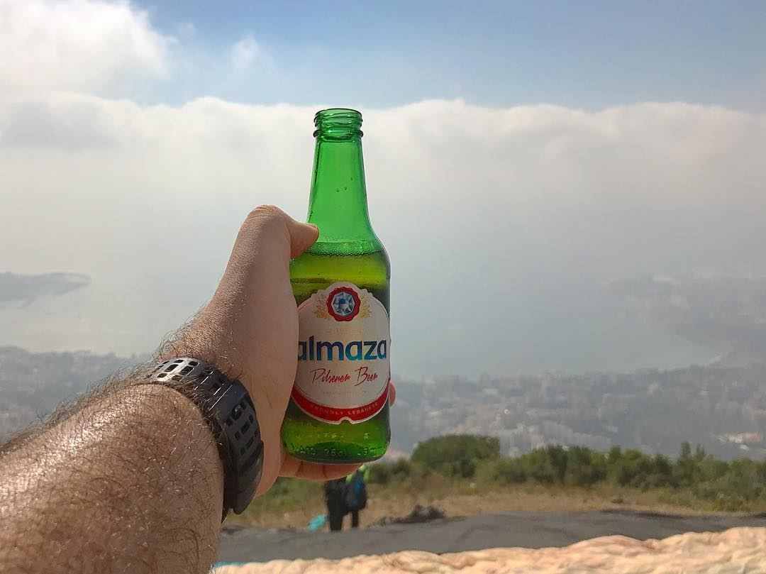 Refresh! 🍺 lebanon🇱🇧  beer 🍻 wein_maher 🤷🏻‍♂️............. (Lebanon Paragliding)