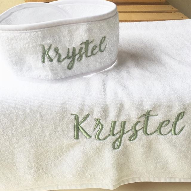 Relax & chill 🛁 Order now your towel set & headband! Write it on fabric...