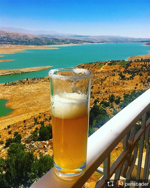 Repost from @perlabader   Beauty Is In The  Eye Of The  Beer  Holder. 🍺🍺... (Saghbîne, Béqaa, Lebanon)