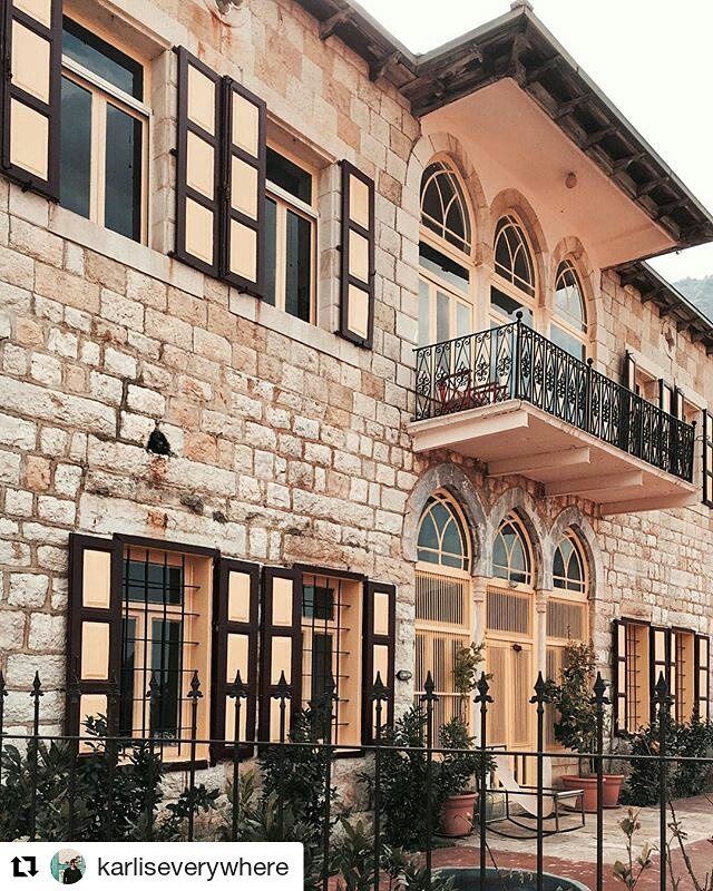  Repost @karliseverywhere・・・House with the golden shutters🏠✨ Beirut... (Beit Douma)