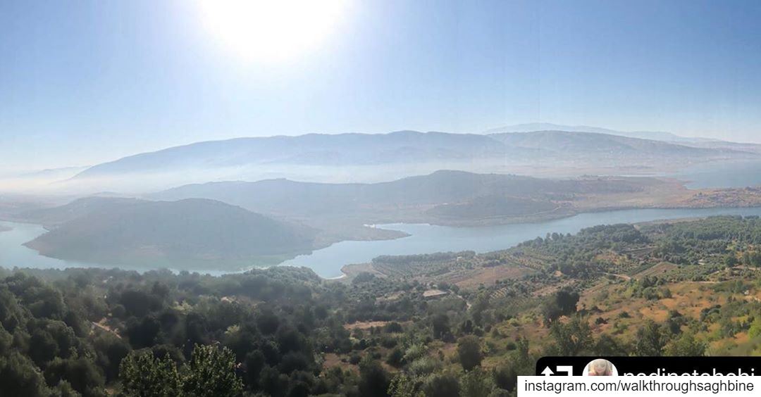 repost @nadinetahchi・・・Saghbine ☀️  lake  nature  trees  sky  sun ... (Saghbin, Béqaa, Lebanon)