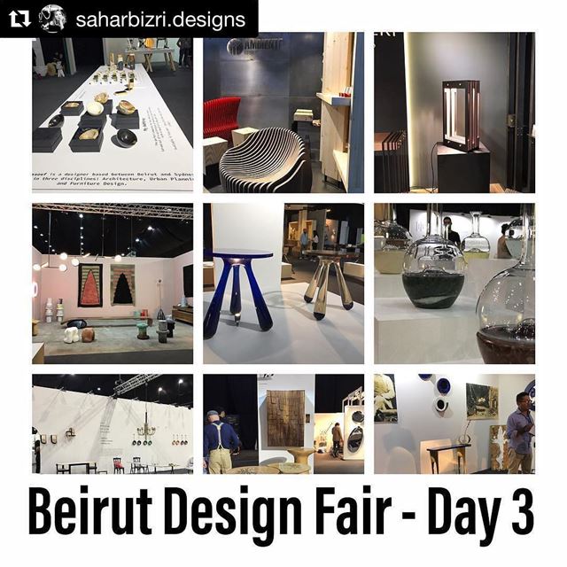 Repost @saharbizri.designs (@get_repost)・・・Beirut Design Fair - Day 3 ...