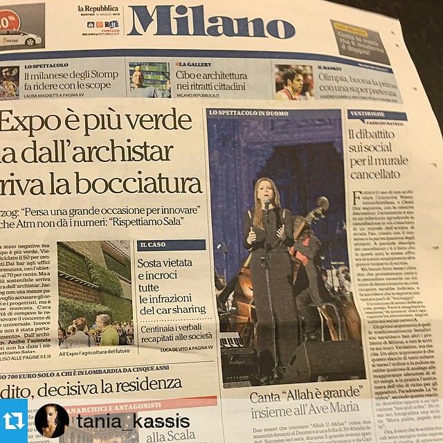  Repost @tania_kassis・・・So happy to have made it to the headline of the...