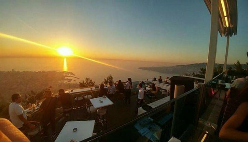  Repost @theterrace_lebanon -   SunsetsLikeThis 💛📷WissamAsmar (The Terrace - Restaurant & Bar Lounge)