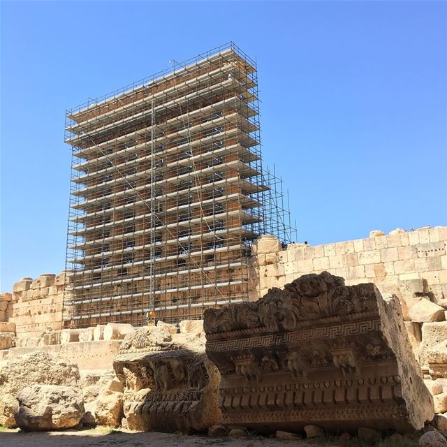 Restoration of the Temple of Jupiter  Lebanon  lebanoninapicture ... (Baalbek, Lebanon)