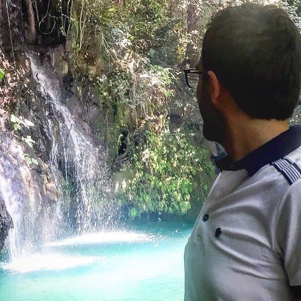 River like a diamond 💎 river  waterfall  diamond  sunday  mood  love ... (Shallalat Al Zarka شلالات الزرقا)