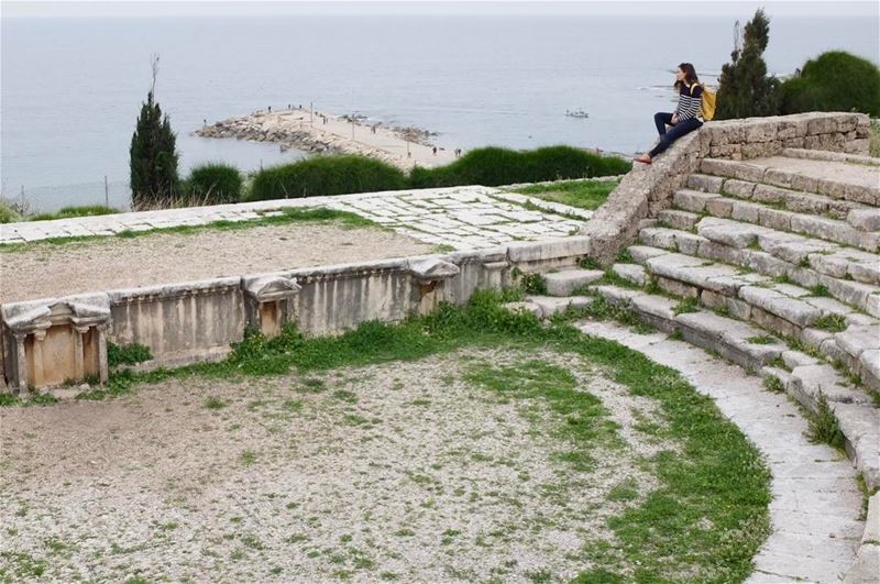 Roman amphitheater in Byblos. This is testament to the varied and rich... (Byblos, Lebanon)