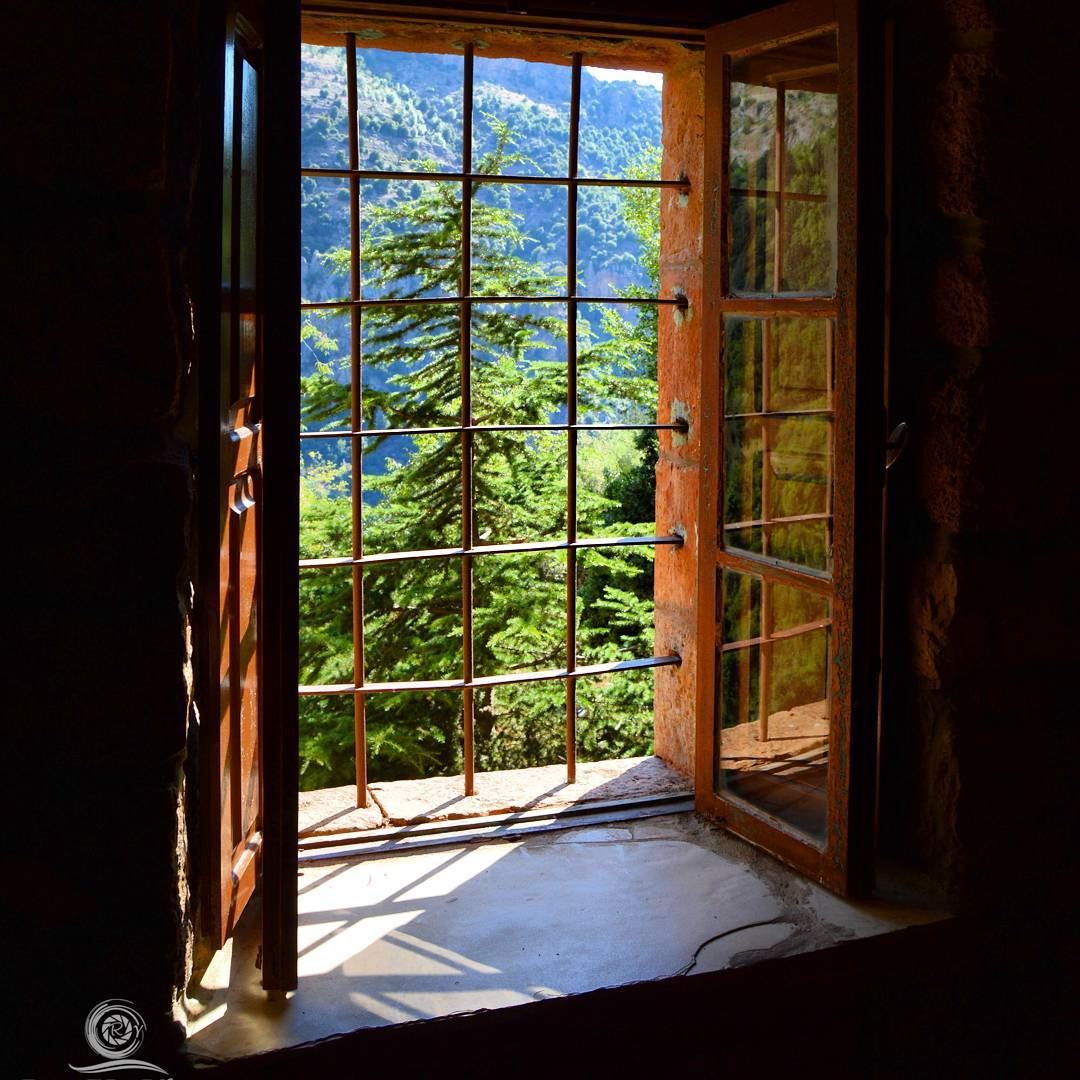  RoyALKhouryPhotography  mountain  window  cedar  lebanon  beautiful  view... (Mar Lichaa)