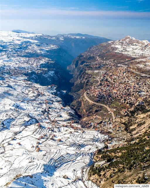 Sacred Valley... qannoubine  bcharre  arez  lebanon  dji  drones ... (Ouâdi Qannoûbîne, Liban-Nord, Lebanon)