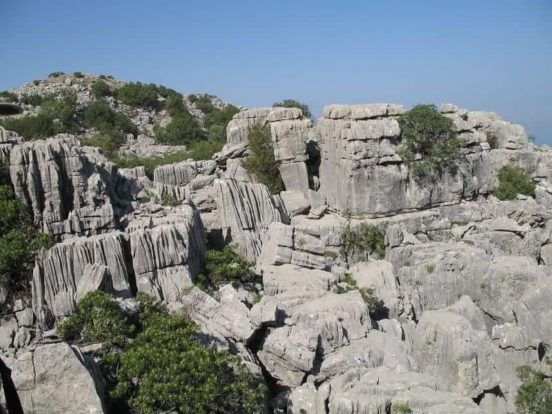 Scenic karstic  rock formations in  JabalMoussa! livelovejabalmoussa ...