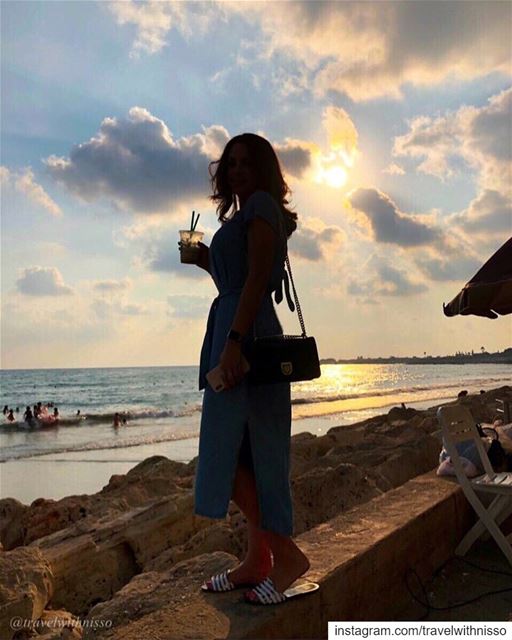 Seaside 🌊 Sunshine ☀️ and Starbucks🥤in S O U R a.k.a T Y R E 🌅  beirut ... (Sour Tyre Lebanon.)