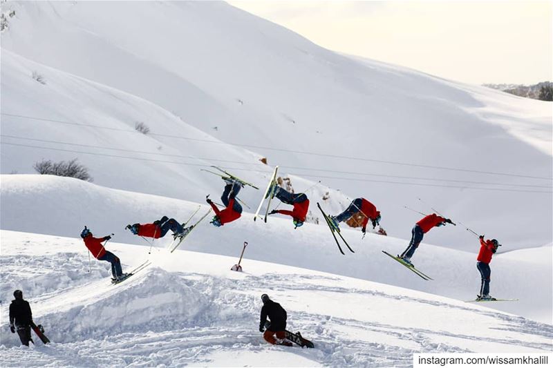 Season still going 🎿⛷️ lebanon  lebanonlovers  backflip  mzaar ... (Mzaar Ski Resort)