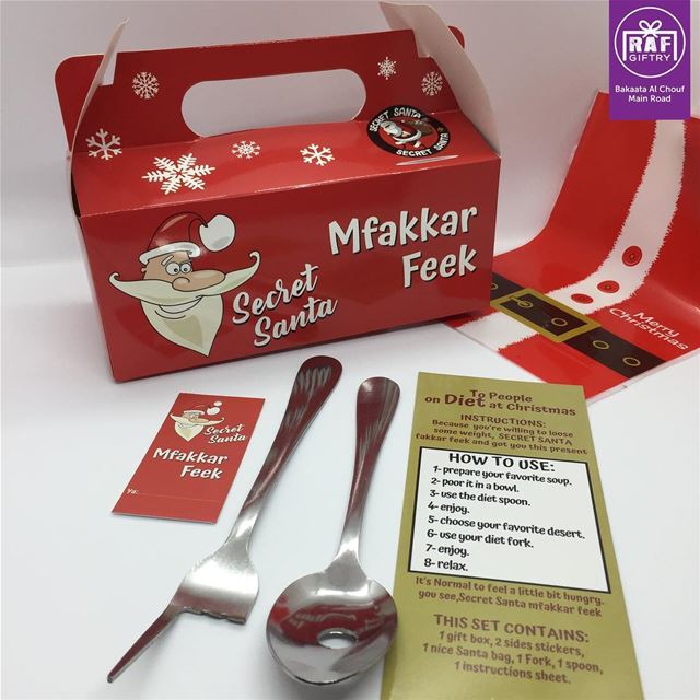 Secret Santa mfakkar feek 😂🎅🏻 raf_giftry......... diet ... (Raf Giftry)