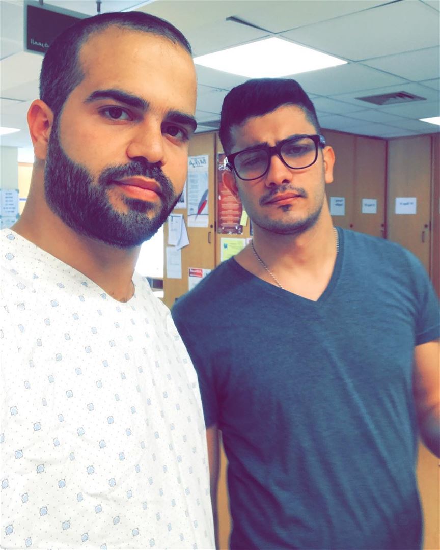 Selfie of the day ... welcome dr dandi 💐...  friend  brother  dandi ... (AUBMC - American University of Beirut Medical Center)