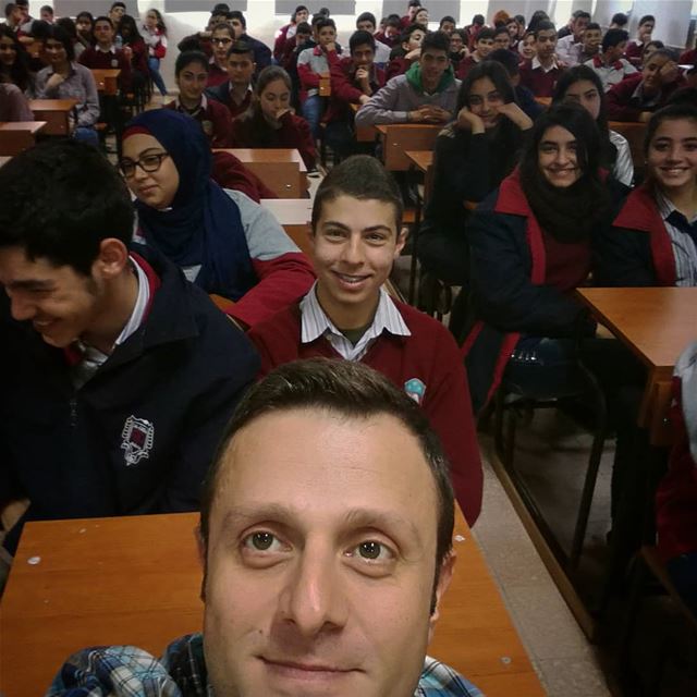 Selfie of the year -  ichalhoub in al-Camélia School in  Mejdlaya north ...