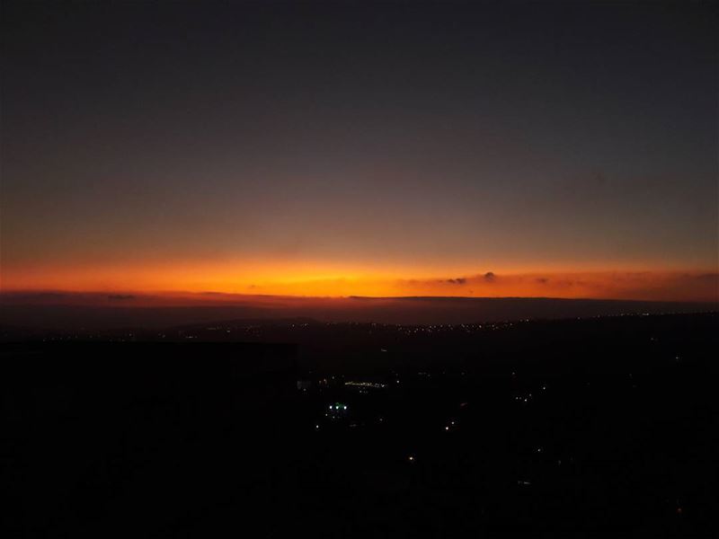 September's sunset ❤  sunset  today  september  sky  horizon  beautiful ... (Al Khiyam, Al Janub, Lebanon)