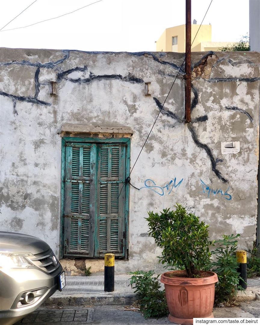 Shabby chic; Beirut wall.  beirut  visitbeirut  livelovebeirut  noparking ...