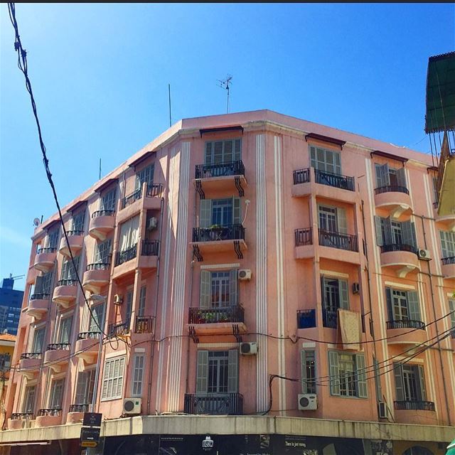 Shades of Pink  livelovearchitecture  building  archlife  architect ... (Mar Mikhael, Beirut)
